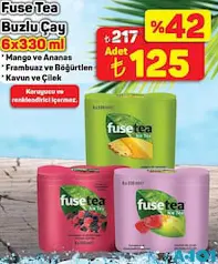 FUSE TEA SOĞUK ÇAY 6X330 ML fiyat ve kampanya bilgisi
